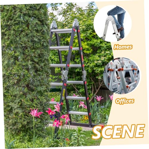 Charnière d'échelle pliante robuste et accessoire de remplacement stable pour escalier de grenier - 5