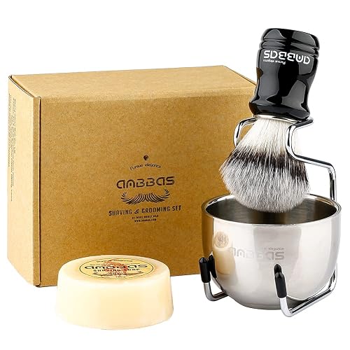 Anbbas Synthetic Badger Hair Shaving Brush Set