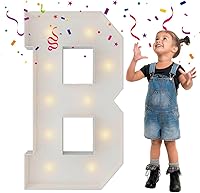 Vista 10 de 4 pies de alto, letras iluminadas con marco, letras enormes con marco, marco de globos en mosaico, letra grande para decoraciones de compromiso