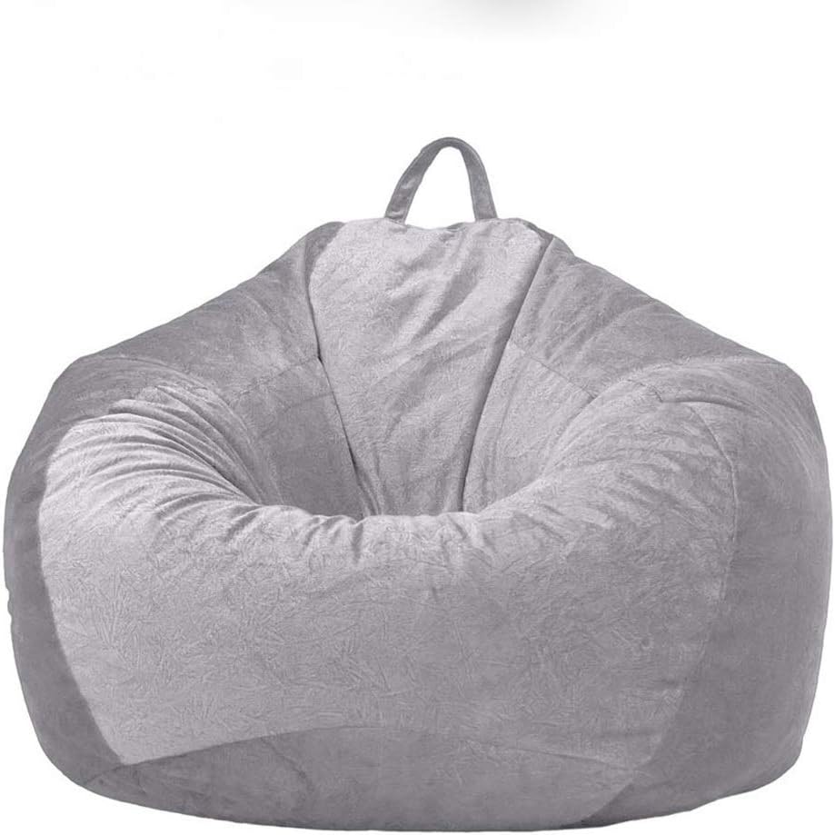 Velvet Covers for Bean Bag Sofa Chair Without Filling Lounger Seat Bean Bags Puff Couch Home Living Room Lazy Sofa Covers S/M/L(D,90)