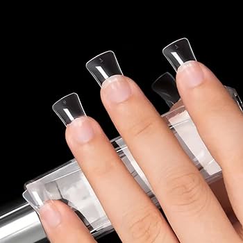 Amazon | 120/504個 アヒルの足 つけ爪 ショートカーブチップ