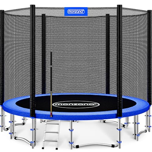 MONZANA® Trampolino da Giardino Ø427cm Set Completo con Rete di Sicurezza