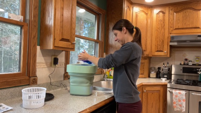 Portable Washing Machine 15L Foldable Mini Washer For