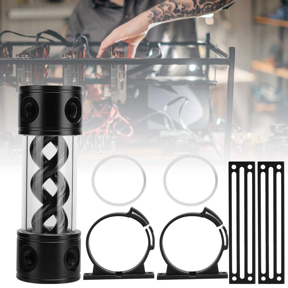 YSX-TBDB170 Serbatoio di Raffreddamento Ad Acqua da 50 Mm con Filettatura G1/4 Avanzata per Raffreddamento PC Ad Alte Prestazioni - Alluminio e PMMA - Accessori Inclusi