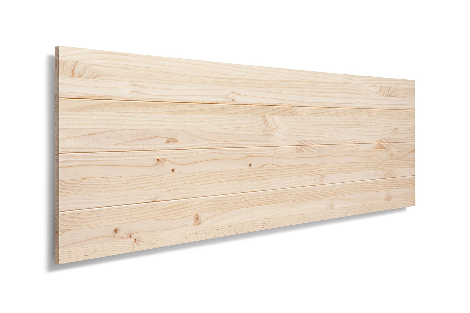 SUENOSZZZ-ESPECIALISTAS DEL DESCANSO Cabecero de Cama de Madera TREVINCA Color Crudo para Pared. Cabecero de Tablas Horizontales. Estilo Vintage, para Camas de 150