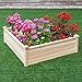Nightcore Raised Garden Bed Planter Set Outdoor Patio Vegetable Flower Rectangular Planter Wood
