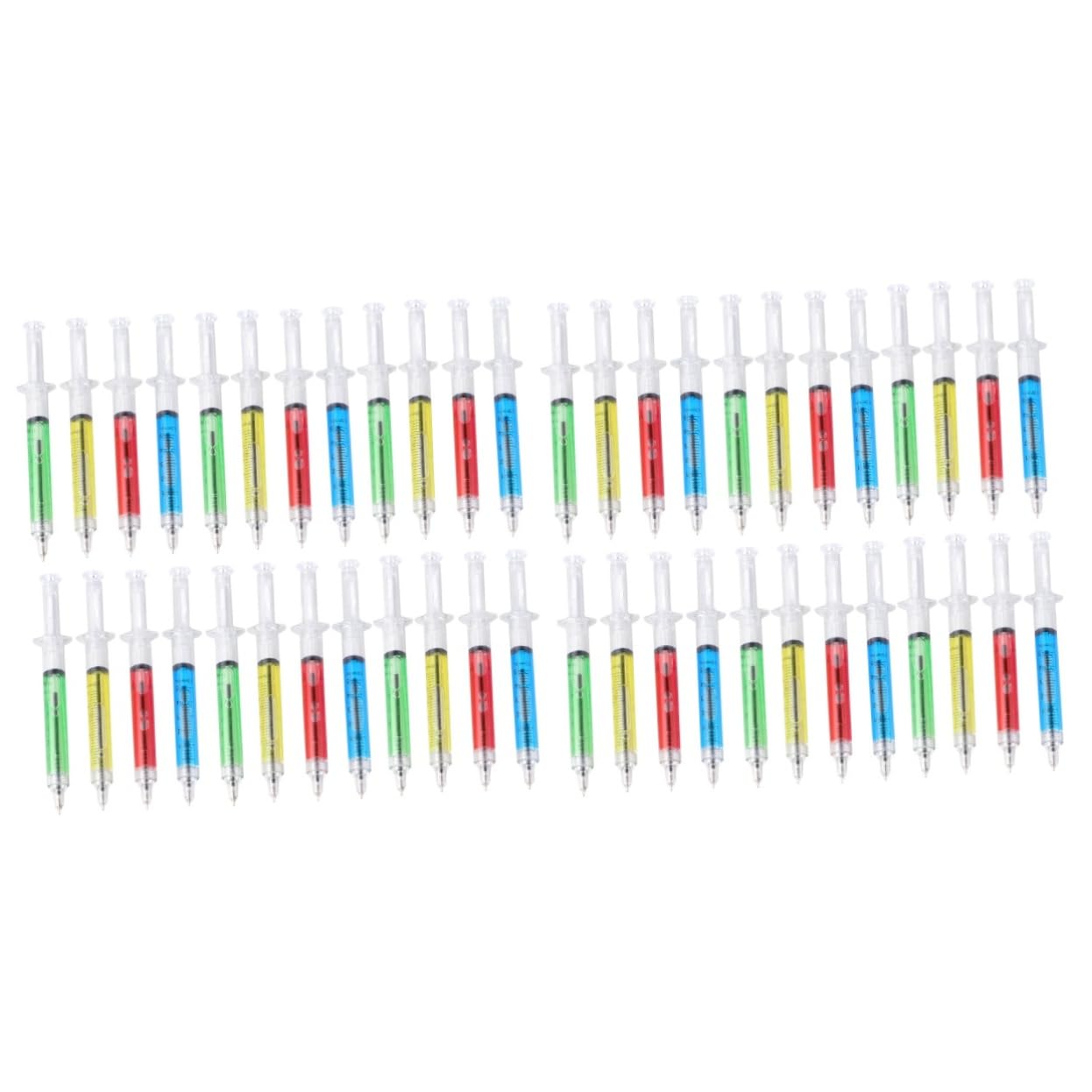 2 Set Di Penne A Sfera in Plastica Penne A Sfera in Plastica Giapponese Penne A Sfera Con Inchiostro Liquido Ricaricabili Per Ufficio Scolastico 24 Pezzi * 2