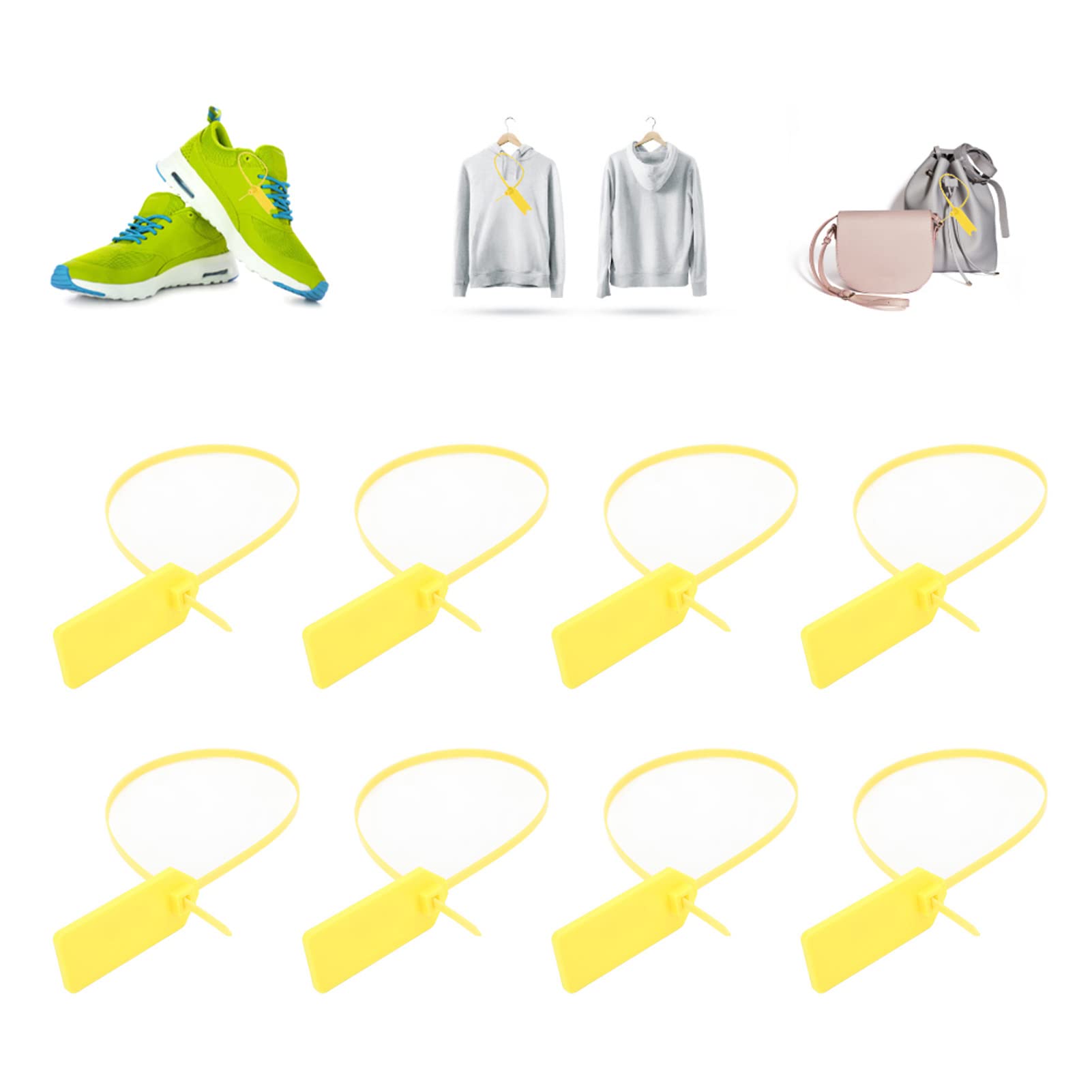 50 Pièces Attaches Zippées Numérotées, étiquette De Cravate Zippée Lisible étiquette De Cravate RFID 915 MHz étiquettes D'expédition De Sécurité étanches Pour Colis Logistique Bagages Vêtements
