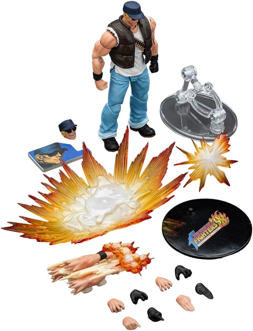 JOYTOY SNK 1/18 Action Figure KOF'98UM Ikari Warriors Team 3PCS Collection Model Birthday Gift