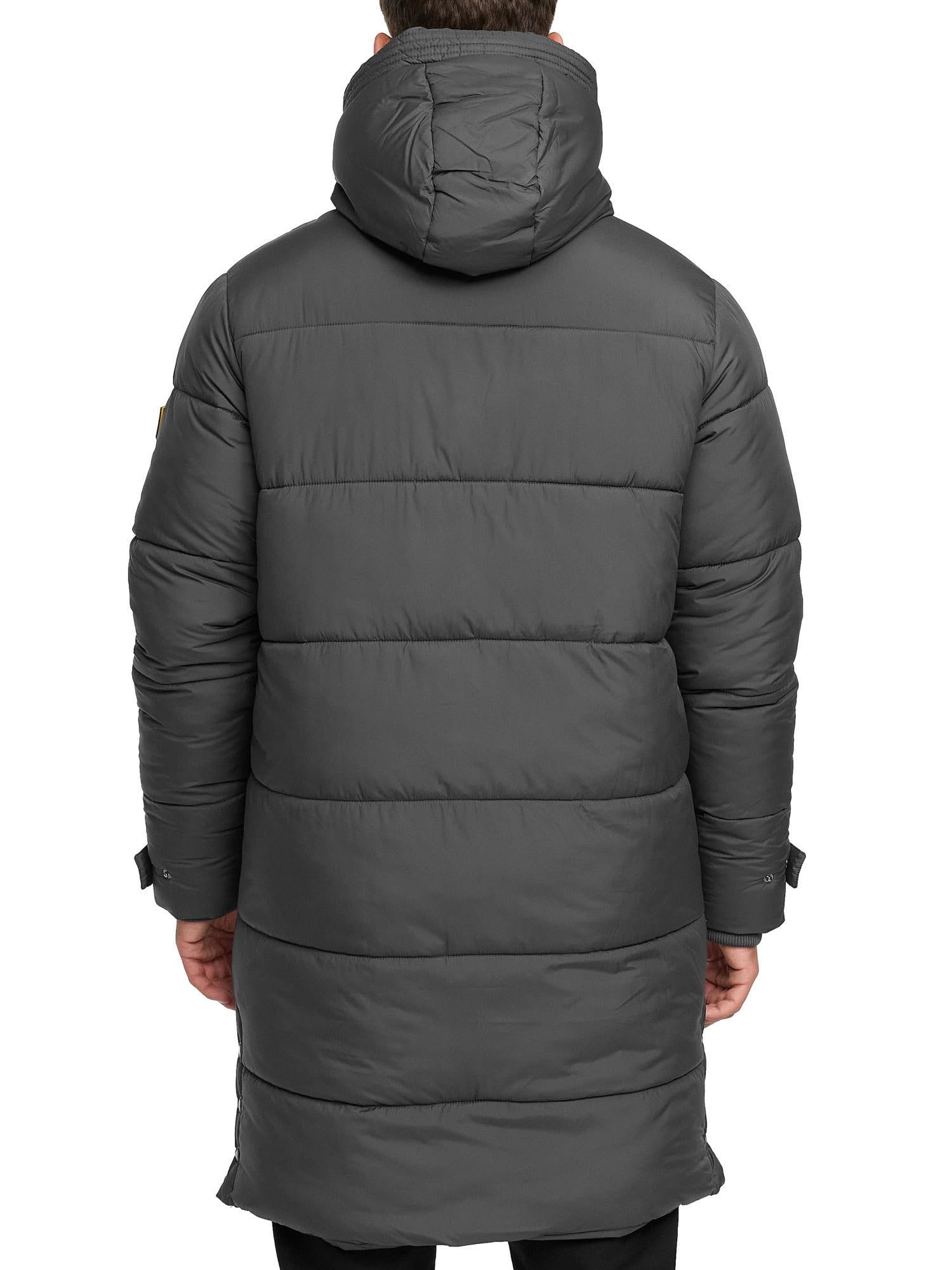Indicode Chaqueta larga de invierno INStuds para hombre con capucha | Abrigo Parka forrada para hombre