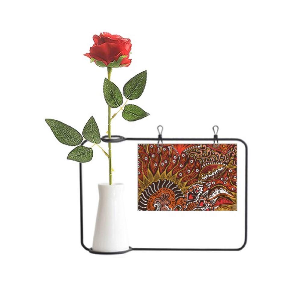 Fleurs artificielles en vase suspendu pour embellir un salon moderne