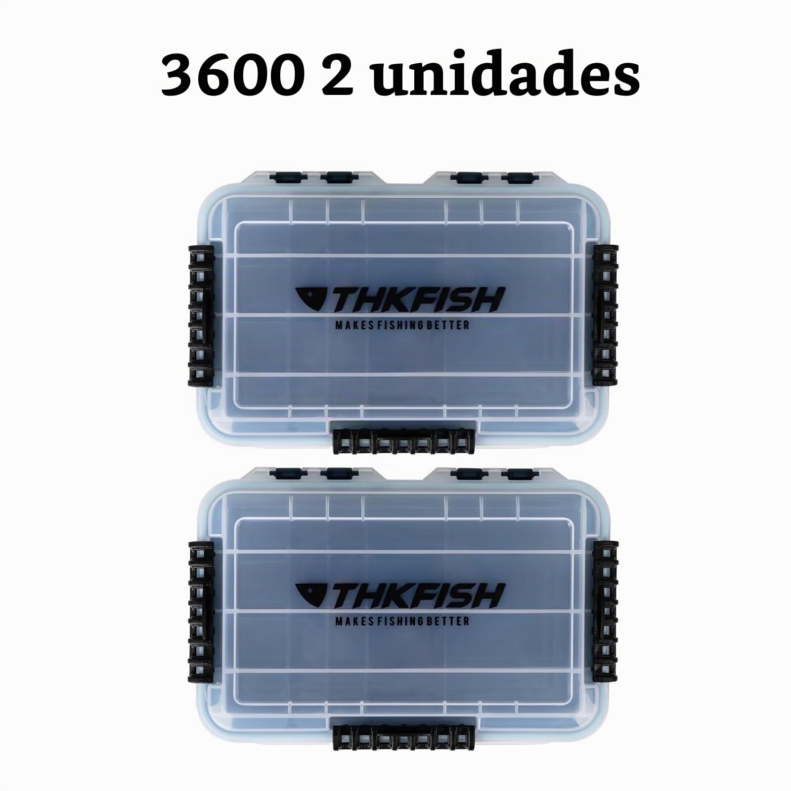 THKFISH Caja de Aparejos de Pesca Caja de Cebo Flotante Impermeable para Paletas de Aparejo de Pesca 3600-2pcs