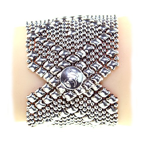 Liquid Metal by Sergio Gutierrez Antique Silver Bracelet B10-AS SG 3 Sizes - SG Pouch Included3