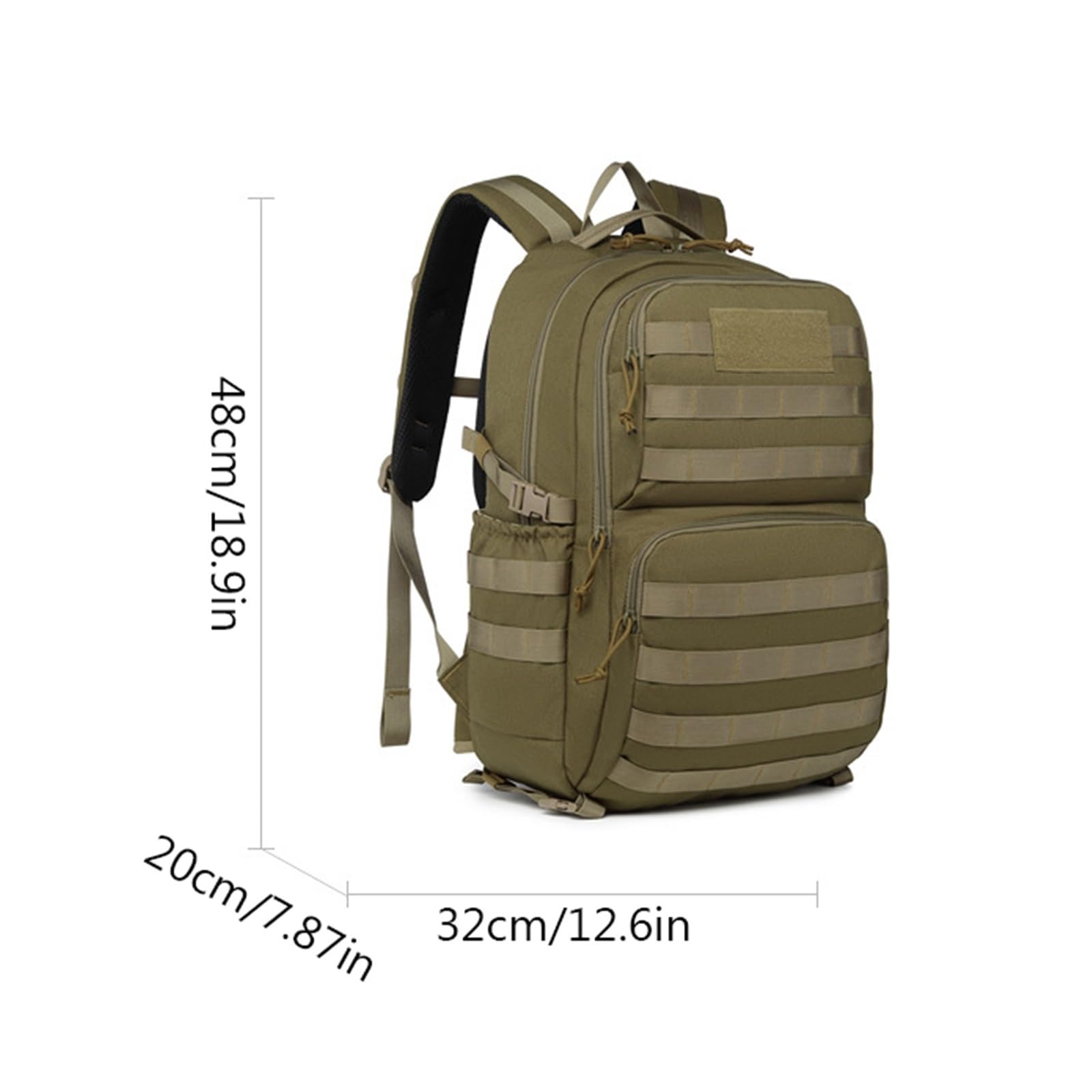 Praktyczny Plecak Męski, Wodoodporny Plecak Turystyczny Outdoor 35l Military Tactical Camping, Oddychająca Torba Sportowa Na Laptopa, Do Trekkingu, Pieszych Wędrówek, Podróży, Kempingu(Brown)