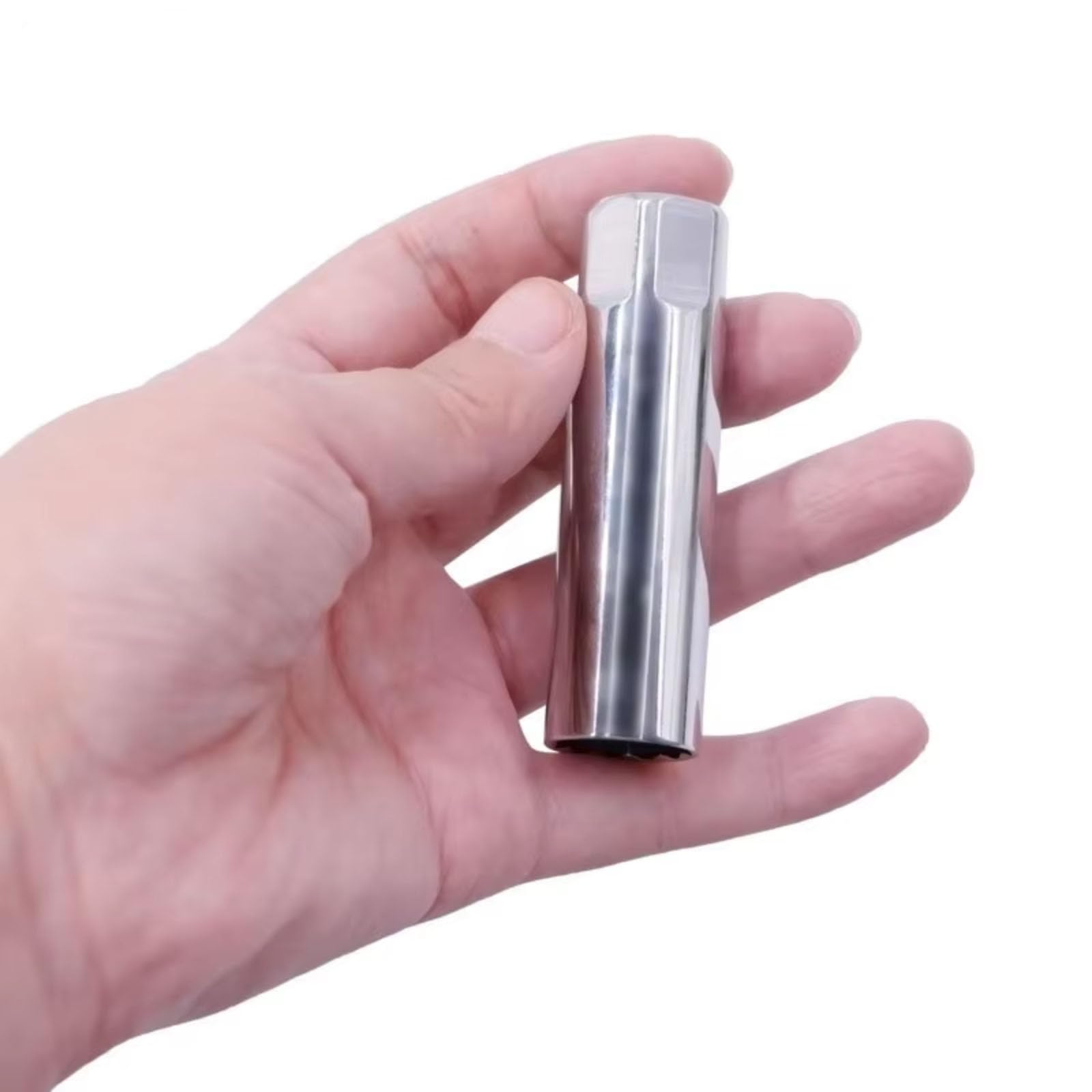 Llave bujía Encendido Llave para Bujías Coche Herramienta Reparación De Extracción De Enchufe De Bujía Magnética 3/8 12 Ángulos Finos Delgada para Pared(1set)