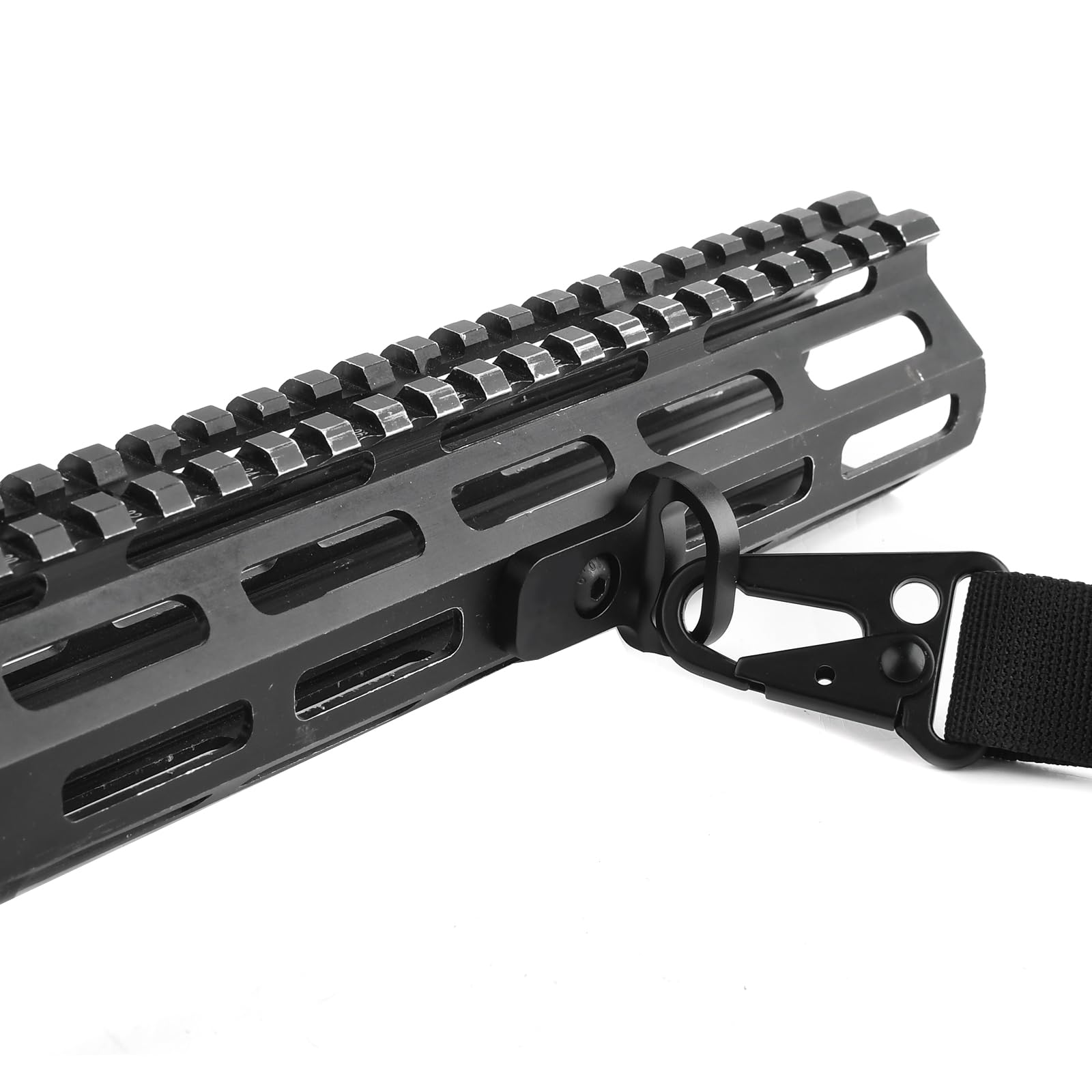 QD Sling Swivel Mount, Adattatore per Cingia Tattico QD, Tactical QD Sling Mount Sgancio rapido Sgancio per Mlok/Keymod Rail System (Nero)