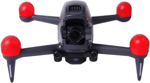 Miniatura 6 de FPV Motor Dust Cover Compatible con DJI FPV Drone Accesorios, 4PCS Silicona Cubierta Protectora para DJI FPV Combo (rojo)