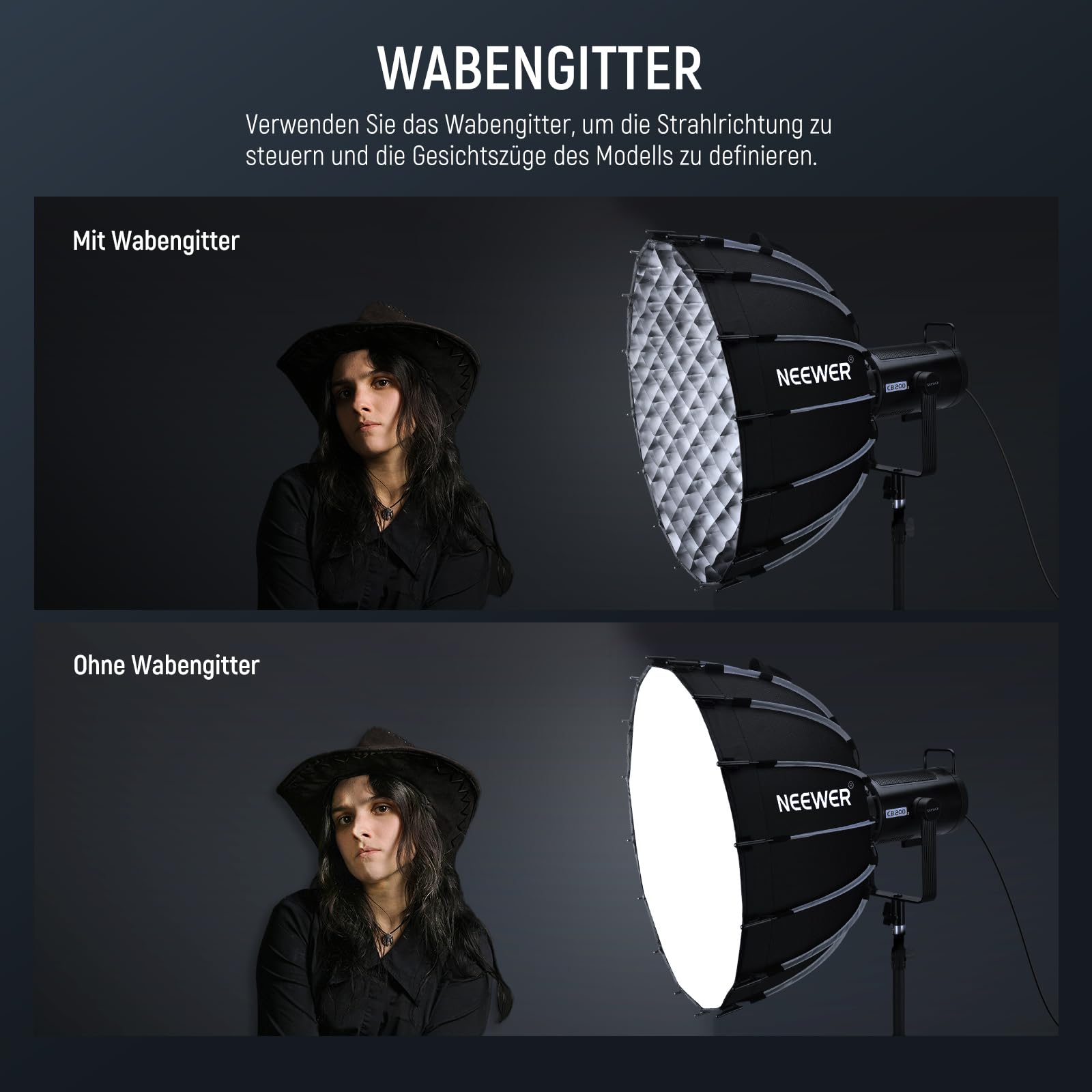 Neewer Parabol Softbox Set 23.6" – Bild 4