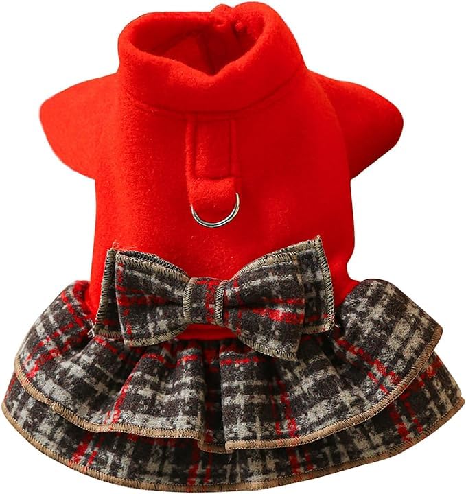 See full amazon price history chart for PETANGEL Dog Dress Harness with D Ring Cute Bow Knot with Ruffle Princess Puppy Dresses, Spring Winter Warm Pet Cat Clothes for Small Dogs ShiTzu, Pug, Poodle, King Charls (Size: XL, Chest: 50cm) PETANGEL Dog Dress Harness with D Ring Cute Bow Knot with Ruffle Princess Puppy Dresses, Spring Winter Warm Pet Cat Clothes for Small Dogs ShiTzu, Pug, Poodle, King Charls (Size: XL, Chest: 50cm) (B09RMQ2Z7L) Amazon Price History, Amazon Price Tracker