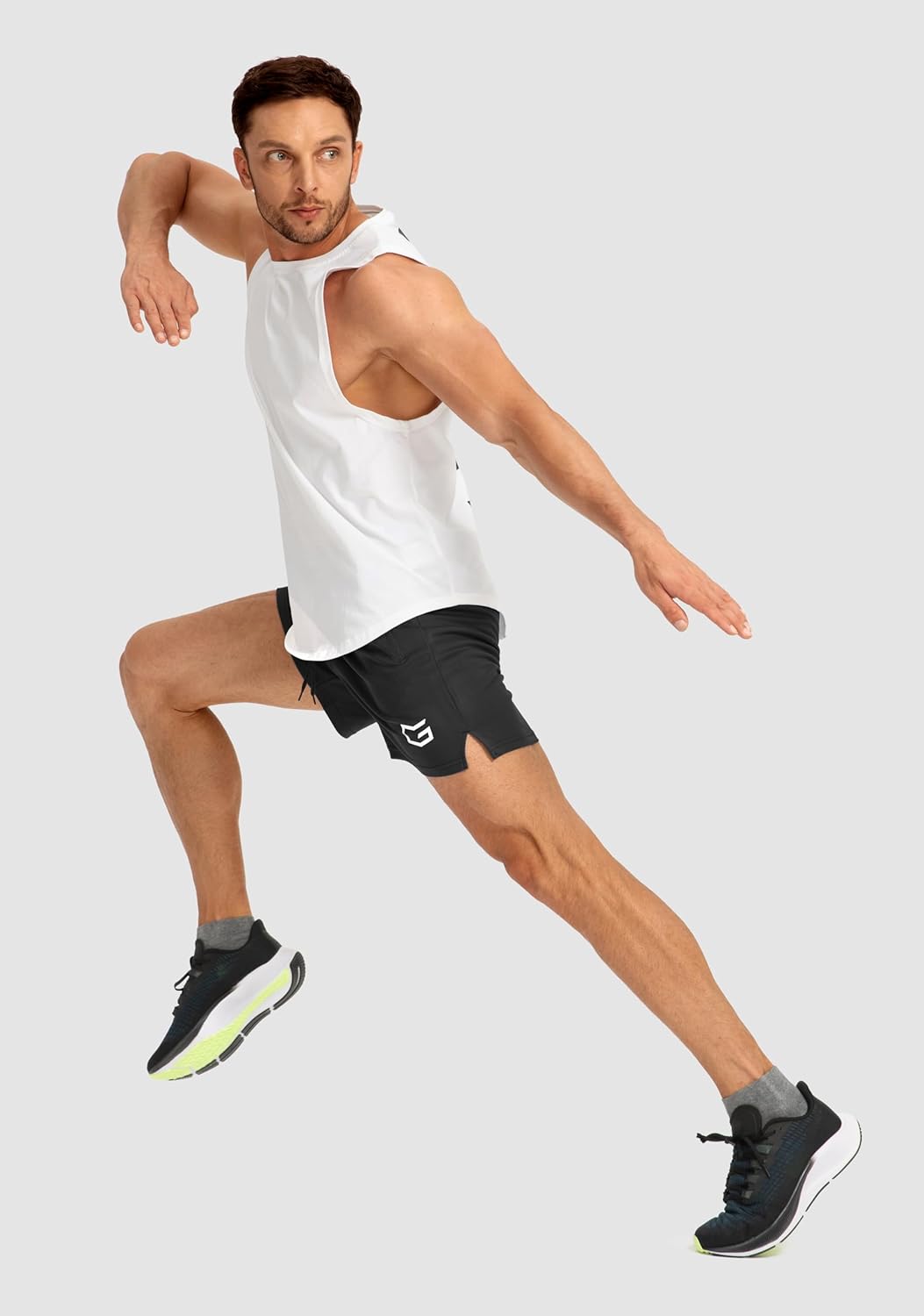 G Gradual Men's Running Shorts with Zipper Pockets Quick Dry Gym Athletic Workout 5" Shorts for Men - Image 6