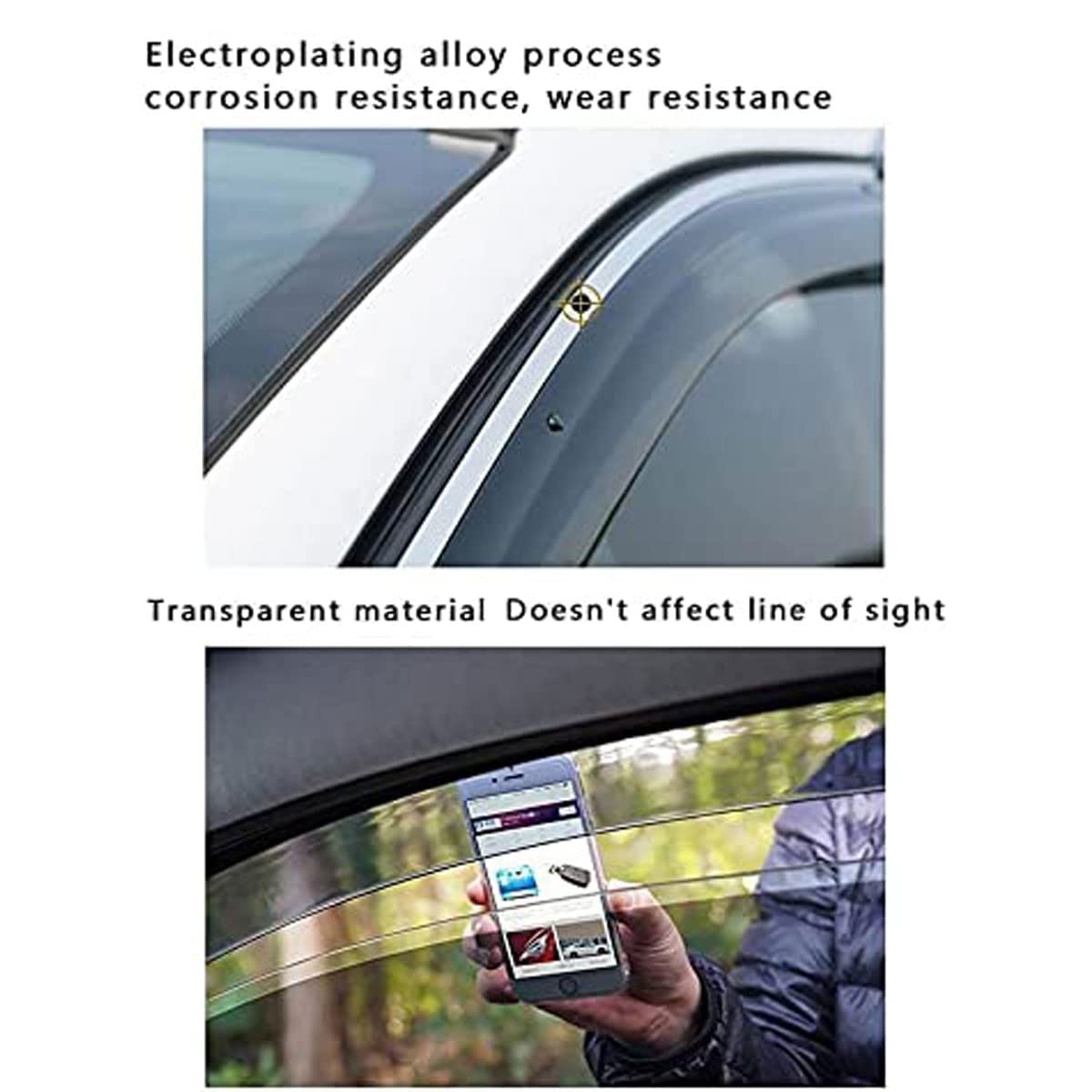Deflectores de viento para Mercedes Benz A-Klasse W177 A180 A200 A220 A250, Deflector de Viento de Coche deflectores de lluvia viseras de ventana Deflectores de Aire Visera Solar Auto Accesorios