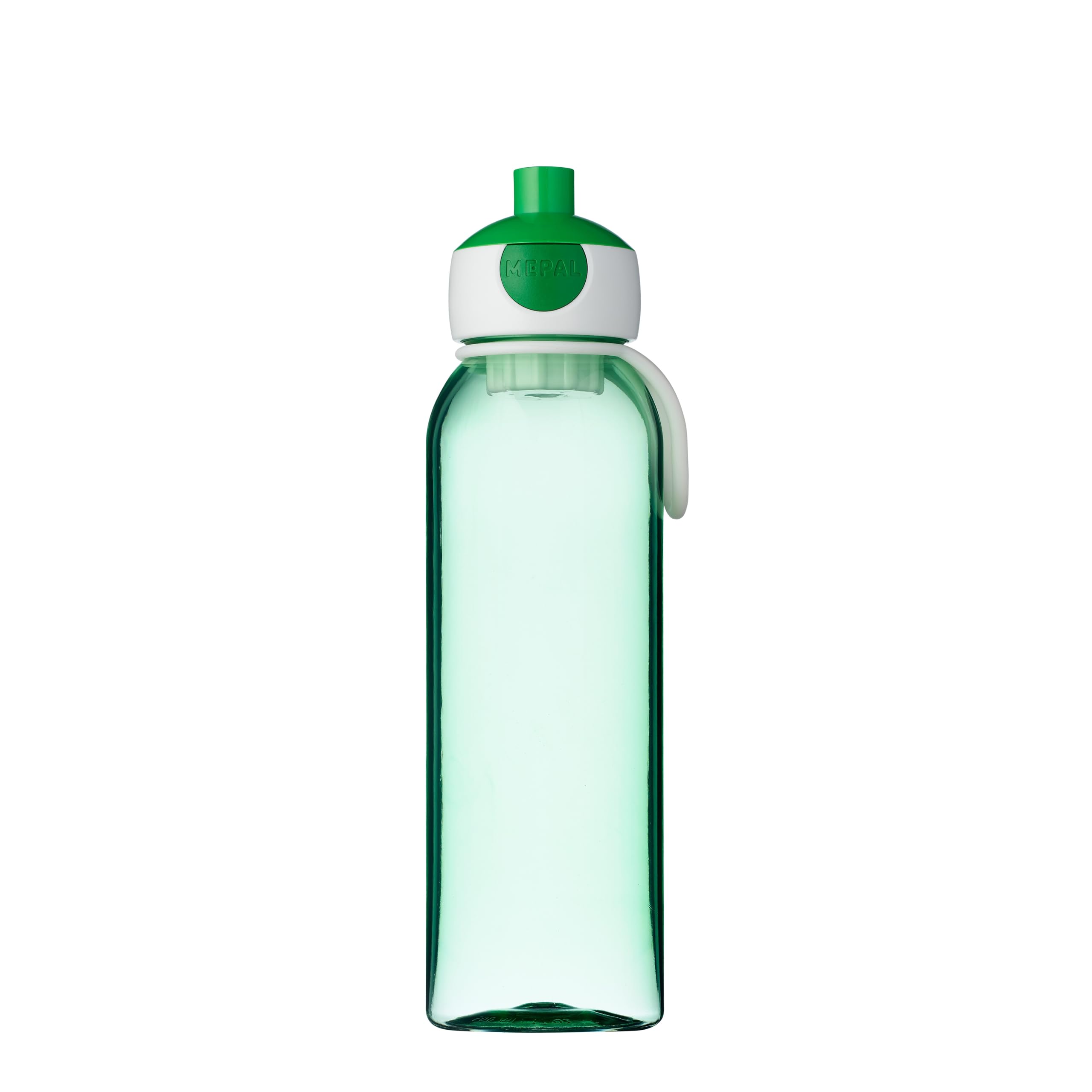 Mepal - Pop-Up Campus su şişesi, okul ve yolculuk için sızdırmaz içecek şişesi, şeffaf bardak, BPA içermez ve bulaşık makinesinde yıkanabilir, 500 ml, yeşil