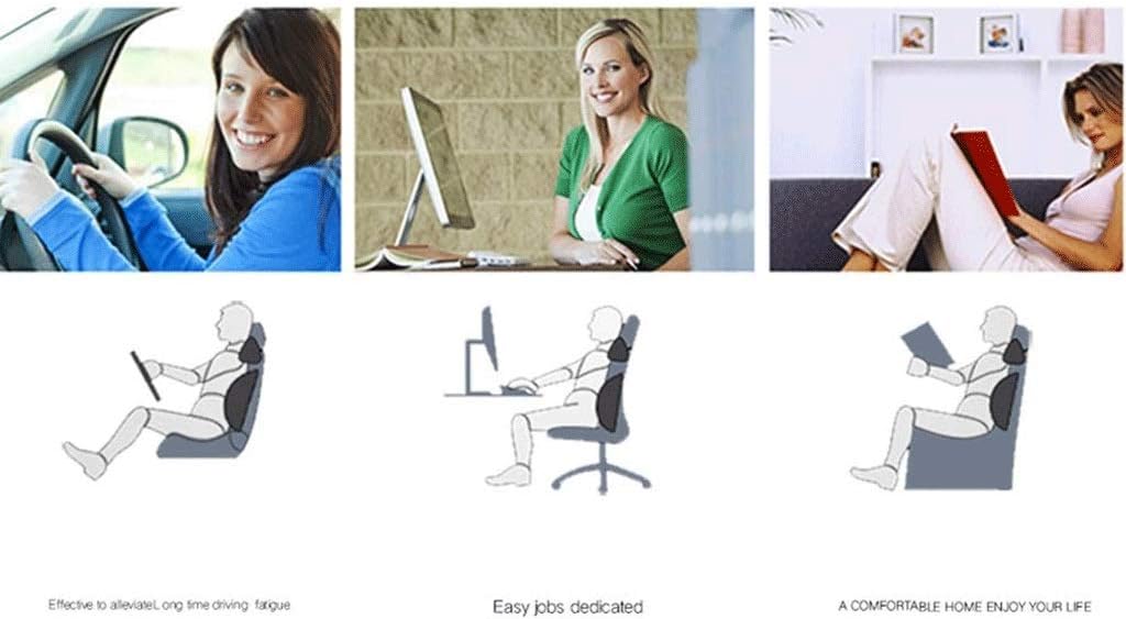 Lumbar Pillow Car Waist Support Waist Memory Cotton Car Interior Car Leather Car(D)