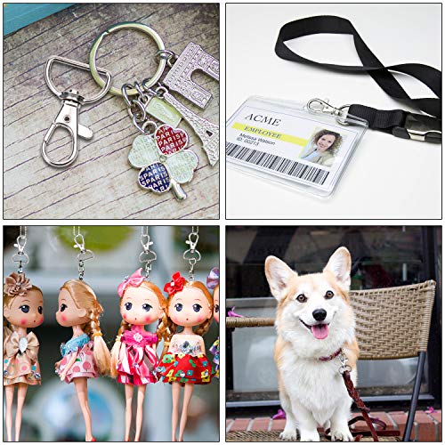 50Pcs Swivel Clasps Lanyard Snap Hooks, Premium Key Chain Clip Hook Lobster Claw Clasp For Keychain Sewing Projects (3/4”Inside Width) (Silver) #TOP6