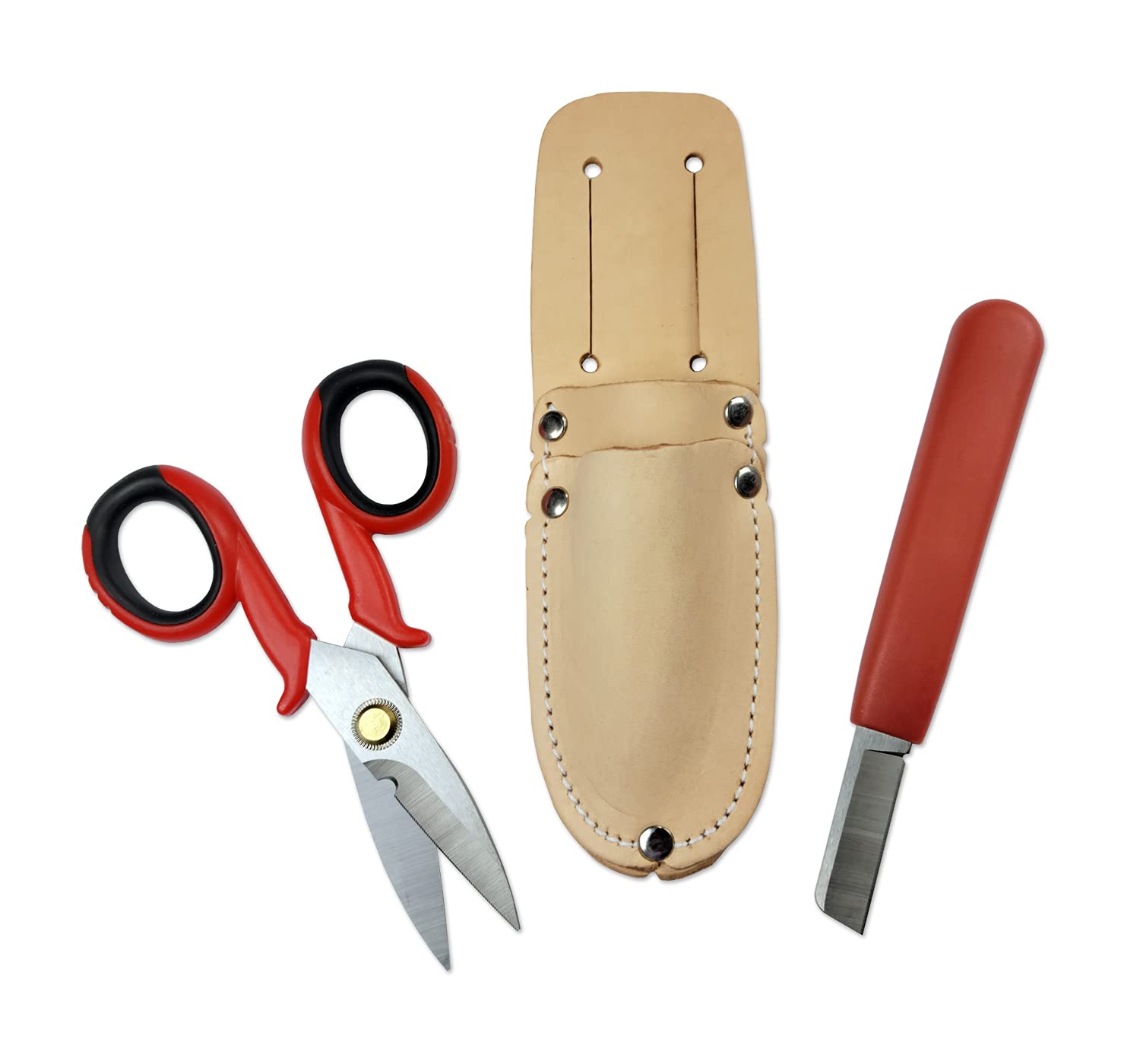 Benner-Nawman UP-B606 Splicer Scissor and Knife Set, Red