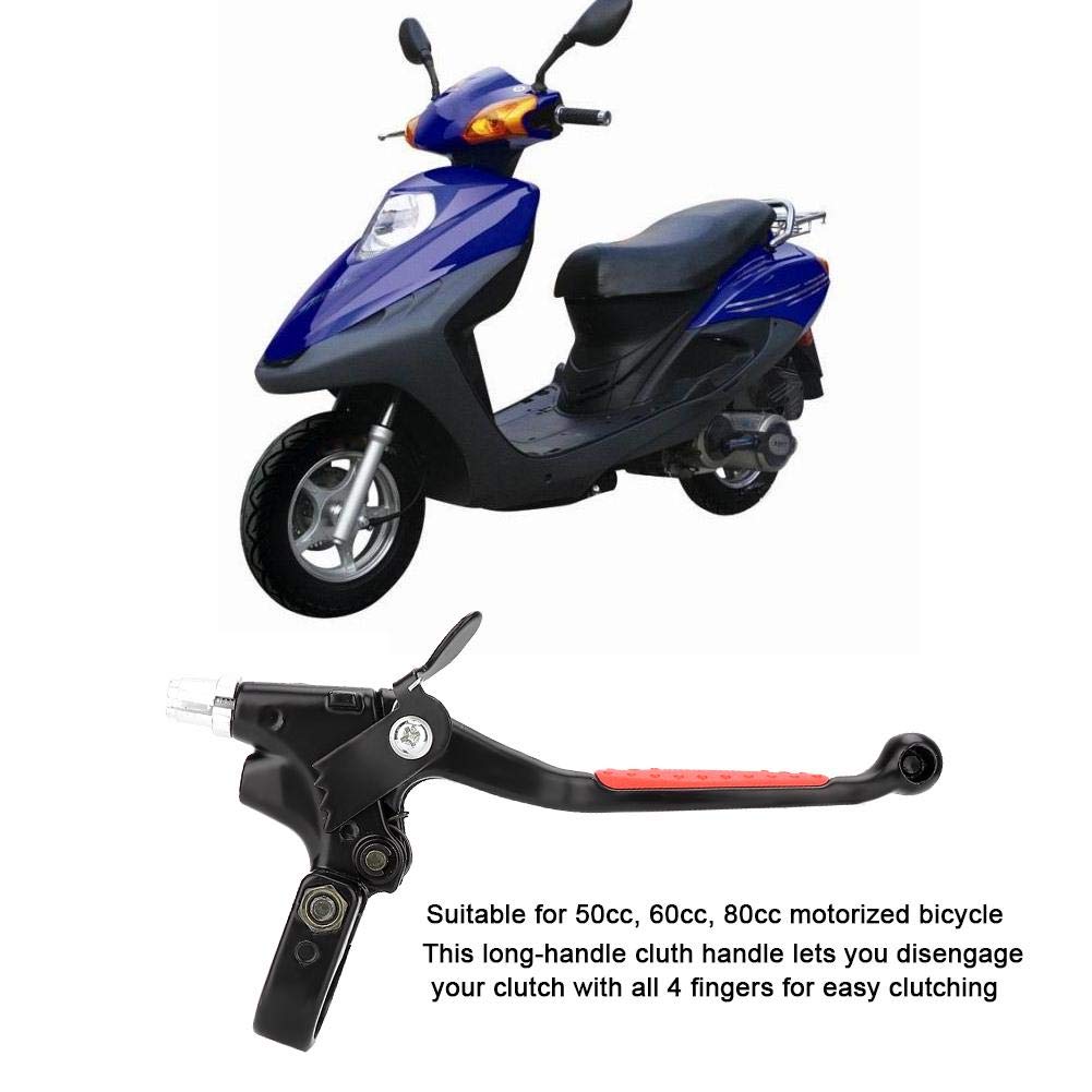 Universele Handgemaakte Koeienhuid En Suède Lederen Motorhandgrepen Cover Biker Handgreep Hendel Cover Met Rem Koppelingsdeksels  15