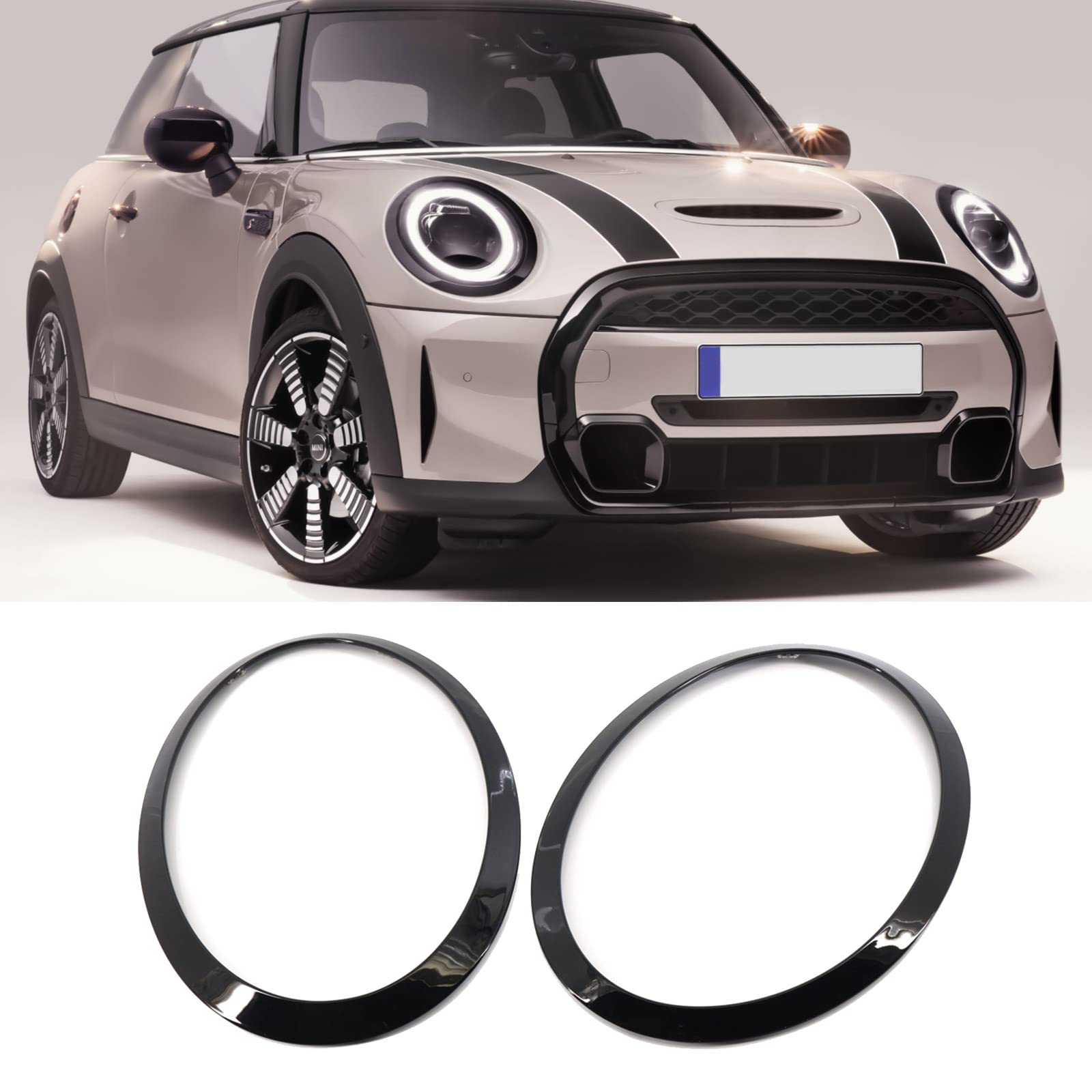 per Mini F55 F56 F57 13-17 Lampada Testa Dell'automobile Trim 2 Pz Sinistra & Destra Set Sostituire 51712355791 51712355798 Decorazione Faro Luce Testa lampada auto Accessori di Ricambio Riparazione