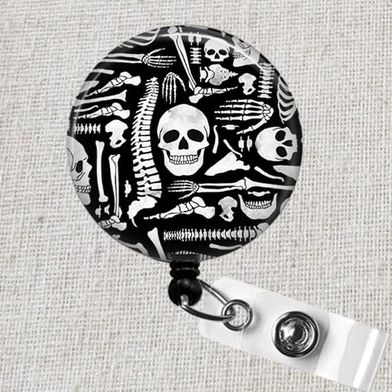 Miniatura 2 de Carrete de insignia de esqueleto, Regalo de enfermera ortográfica, Clip de insignia RN ortopédico, Carrete de insignia de radiología XRay, Regalos