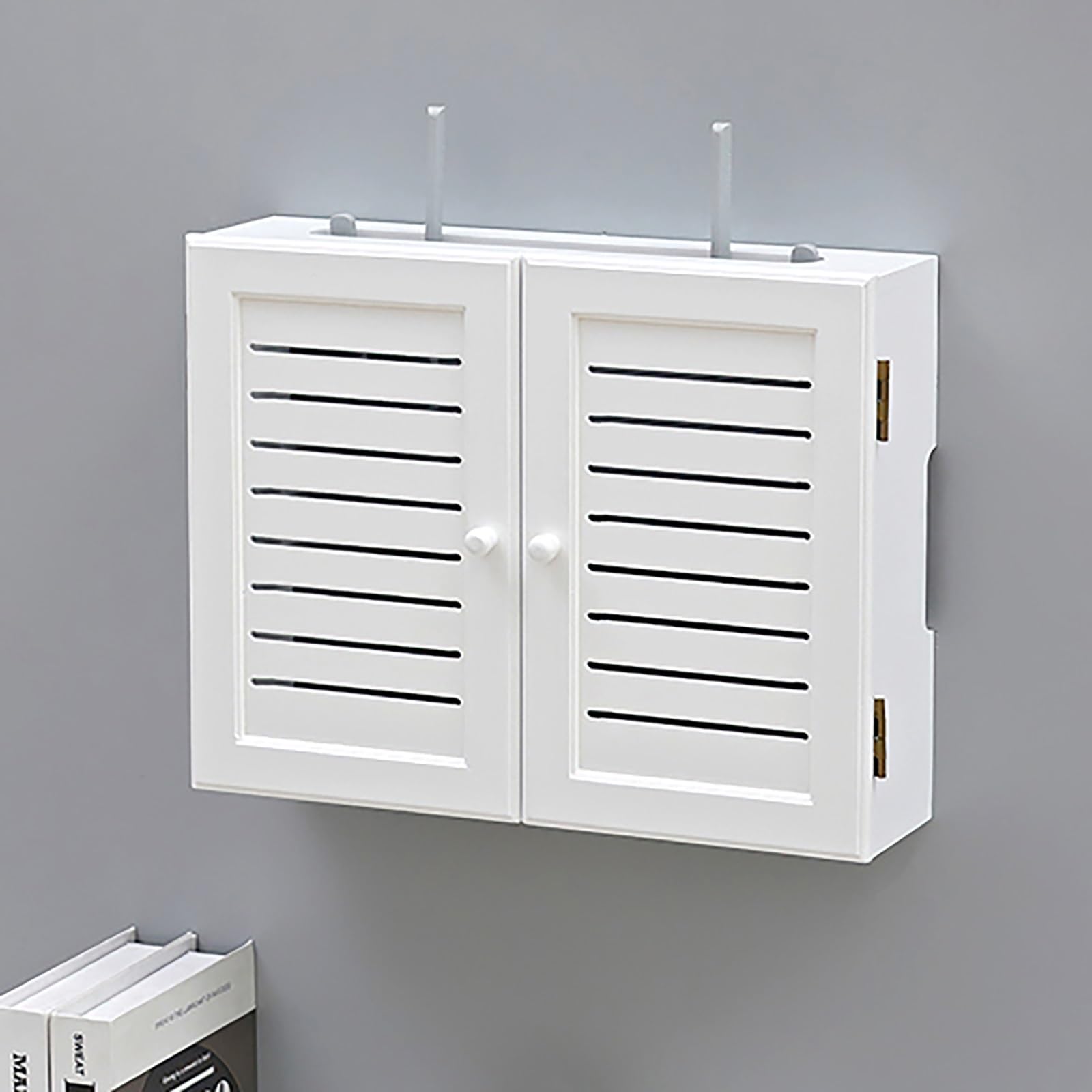 Estante de pared para enrutador WiFi ideal para decorar salones modernos y oficinas