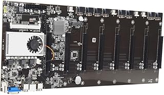 UKCOCO Płyta Główna Do Koparek Kryptowalut z Slotami Gpu Wbudowany Procesor Zintegrowane Złącze Vga Niskie Zużycie Energii Wysoka Wydajność Obliczeniowa