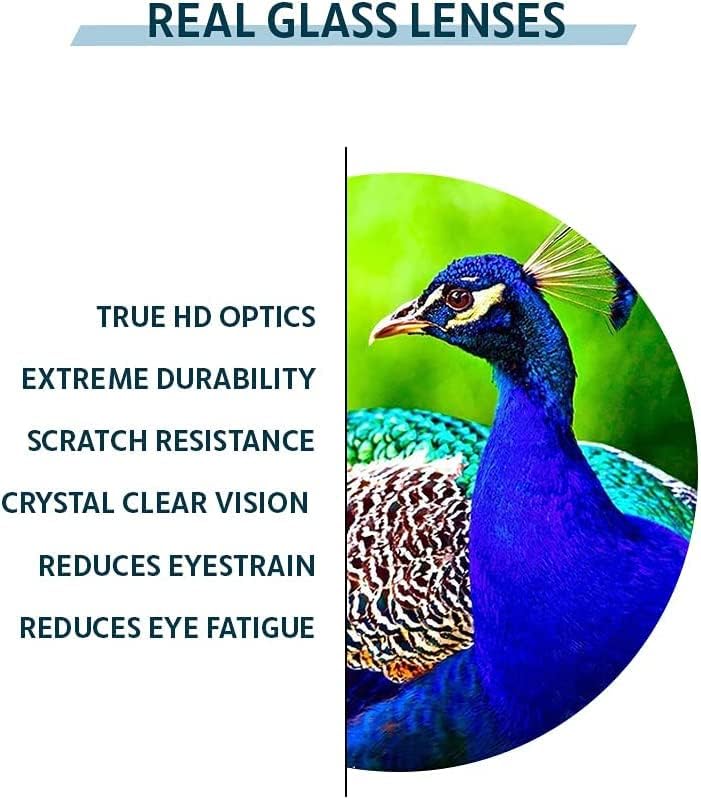 Miniatura 4 de VS EYEWEAR Lentes de lectura de vidrio real con lentes de vidrio real transparentes en marco de plástico Clubster