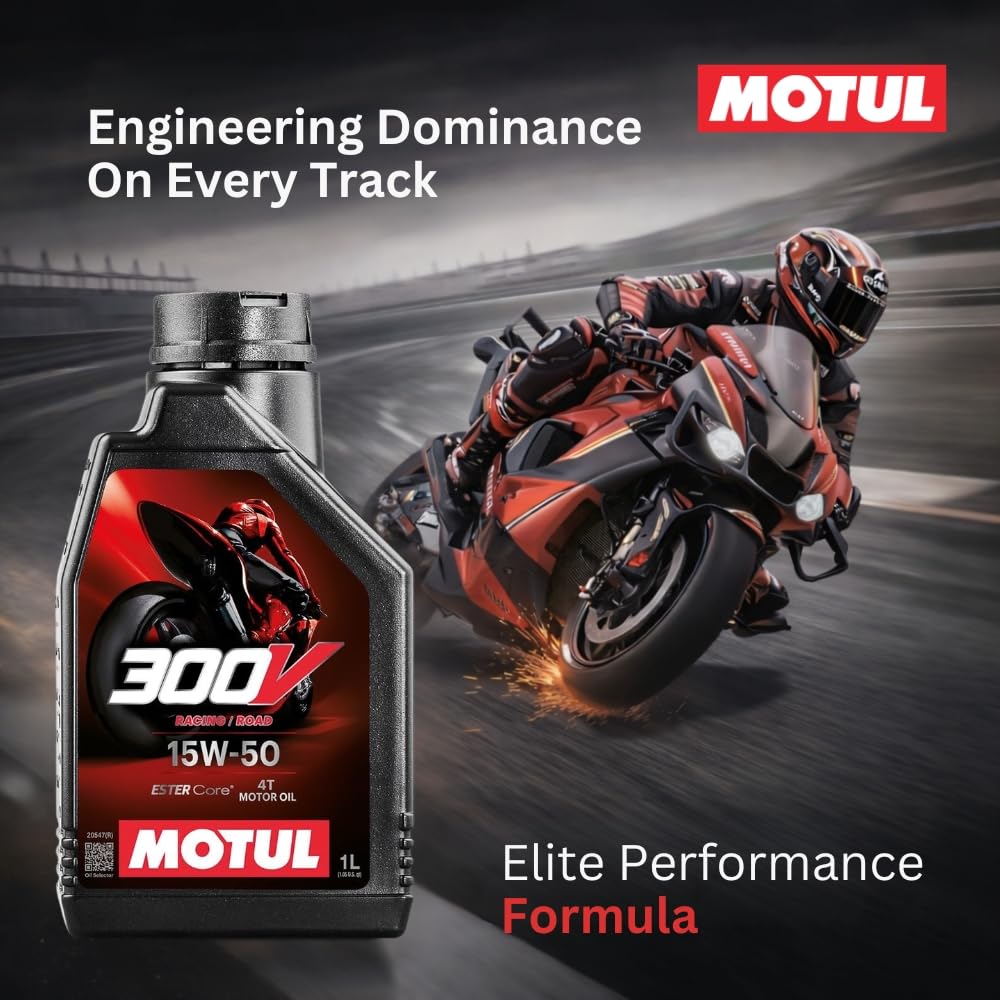 Motul 104125 300V 4T Factory Line Road Racing, 15 W-50, 1 L