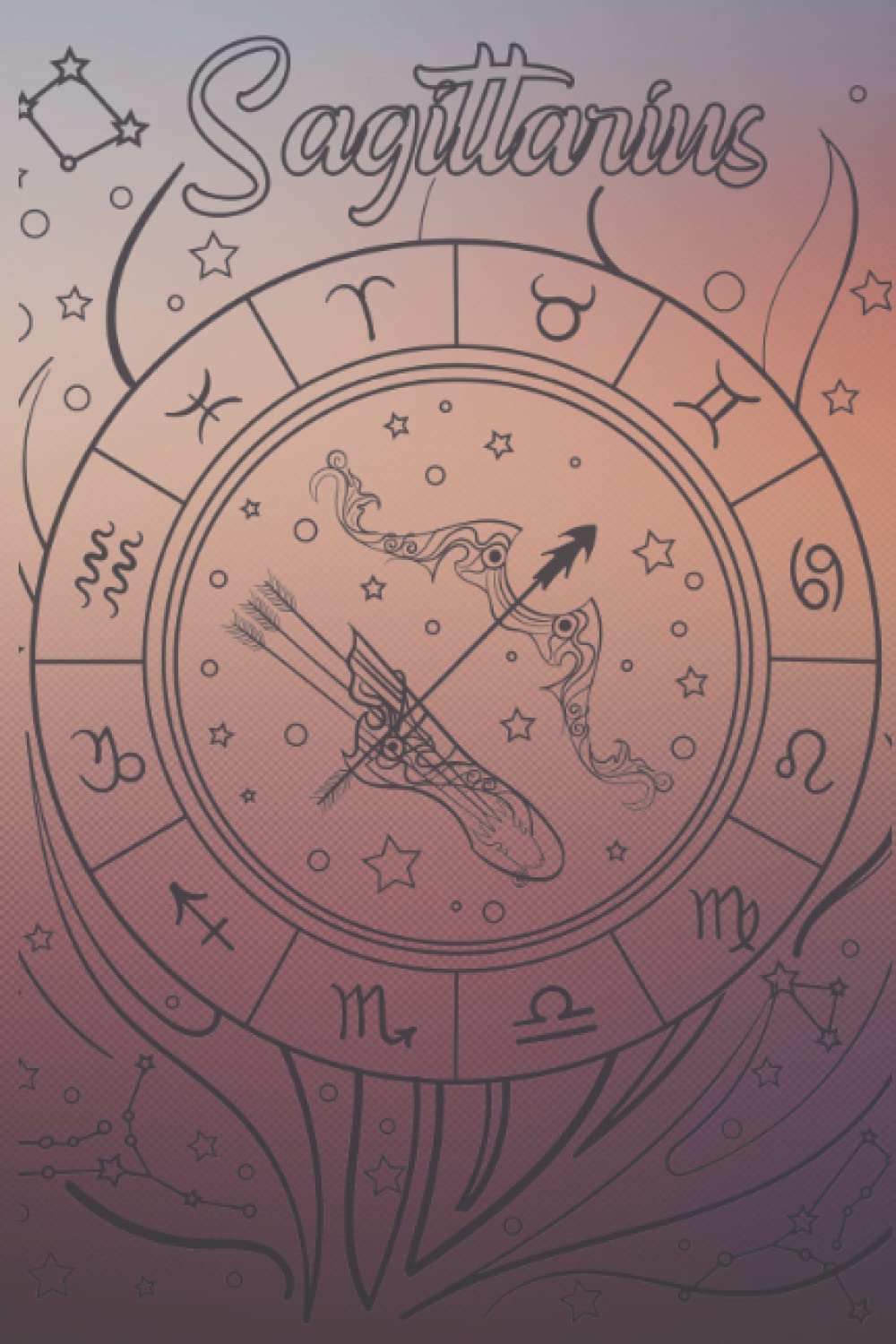 Sagittarius Starsign Notebook Journal Diary: Celestial notepad book