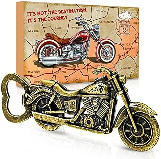 Novelty Valentines Gifts for Men Dad - Unique Motorbike Beer Fathers Day Gifts for Men Dad Him Brother Son Uncle Grandad Husband Birthday Small Gifts Cool Presents Gadgets for Men Home Bar Accessories