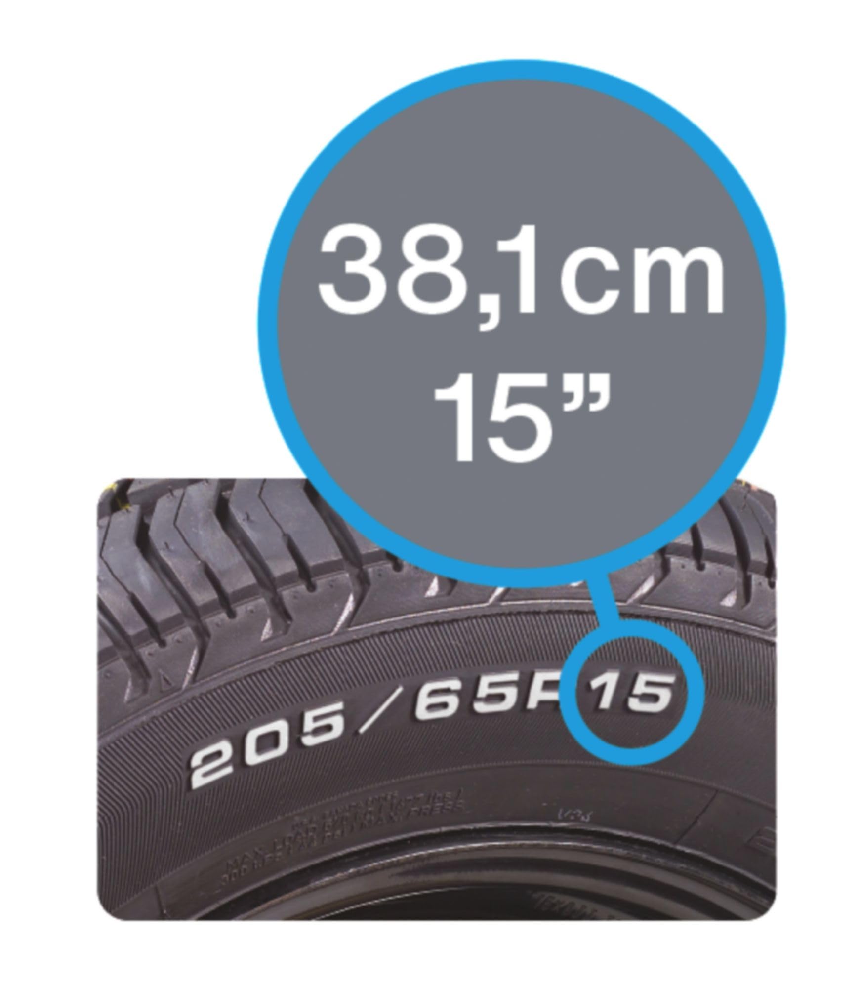 CARTREND Enjoliveurs 15'' pouces Cap De Roue Jeu Enjoliveur Auto 70288