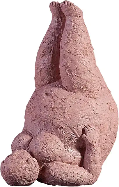Abstract Fat Lady Yoga Figurine - Resin Home Decor Art Sculpture