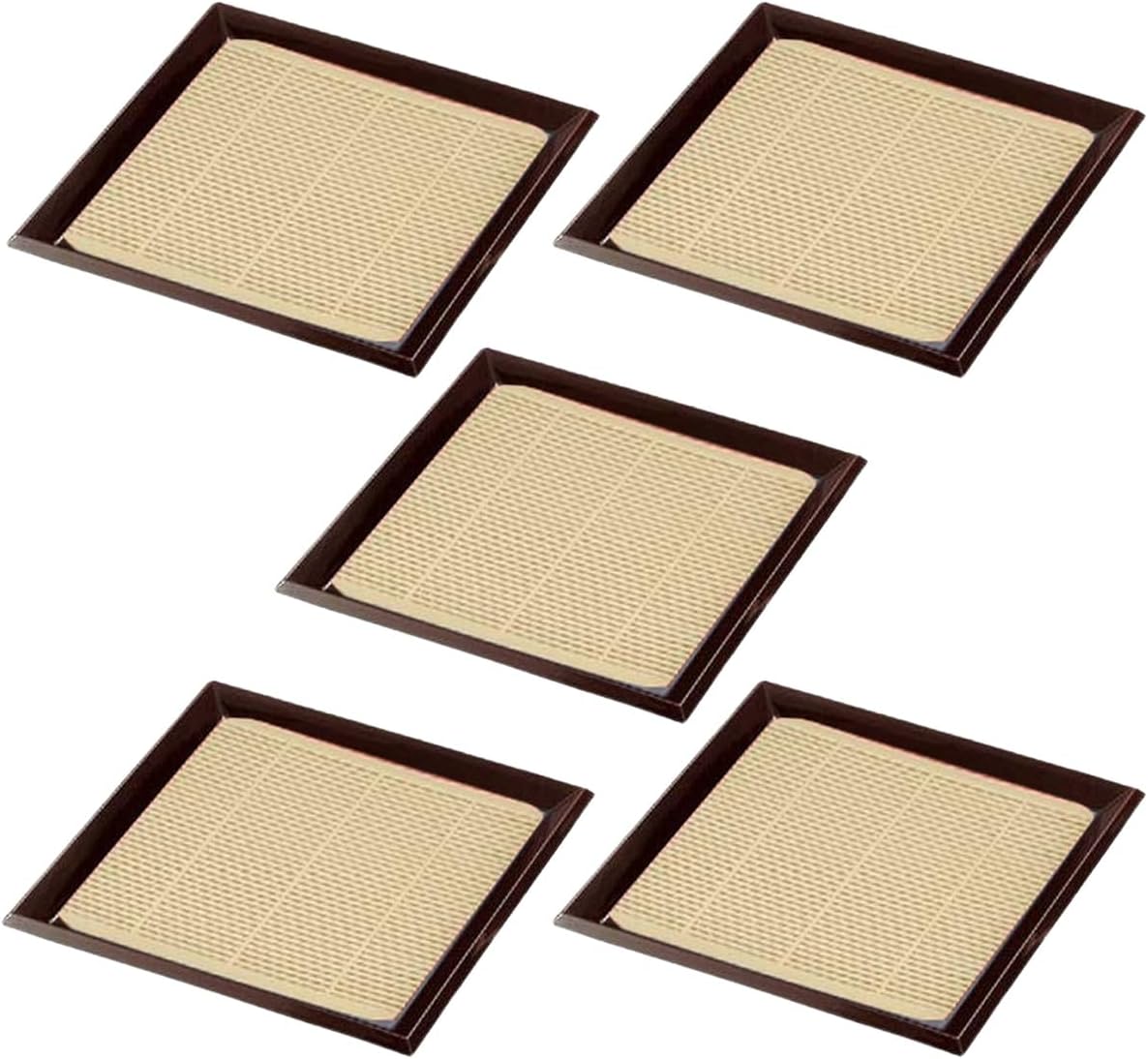 ジェイキッチンズ（J-kitchens） Set of 5 7 Cloth Dishes, 171 Square Fine Thread Polypropylene Bamboo Strainer Soba, tea