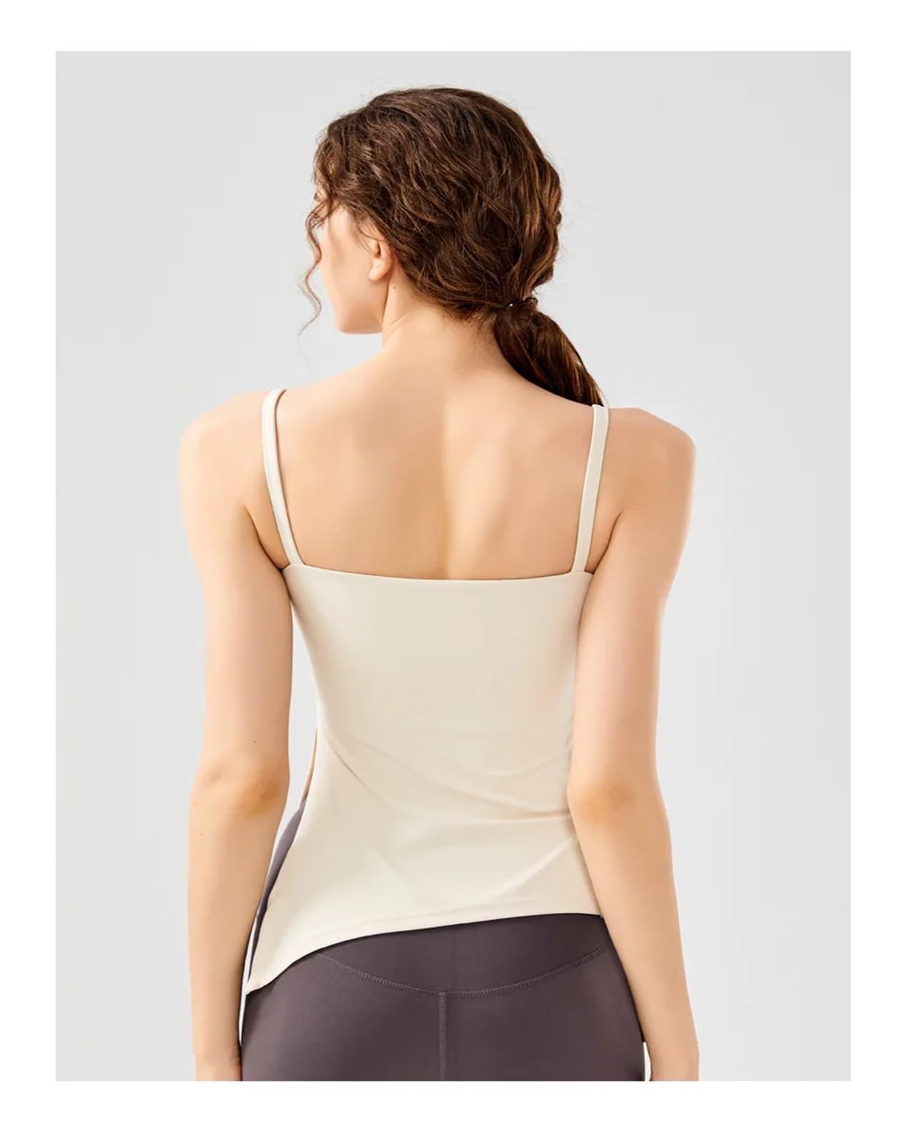 T-Shirts de Sport Femme Cordon de serrage plissé vêtements de Yoga femmes mince haut de fitness femmes coussinets de poitrine fixes jarretelles sport débardeur été gymnase Manches Longues pour Sport F