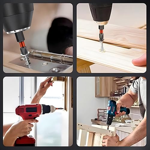 Miniatura 7 de Saipe Juego de 20 puntas Phillips antideslizantes de 10.984 in PH2 #2, juego de puntas de destornillador Phillips magnéticas, brocas de magnetismo