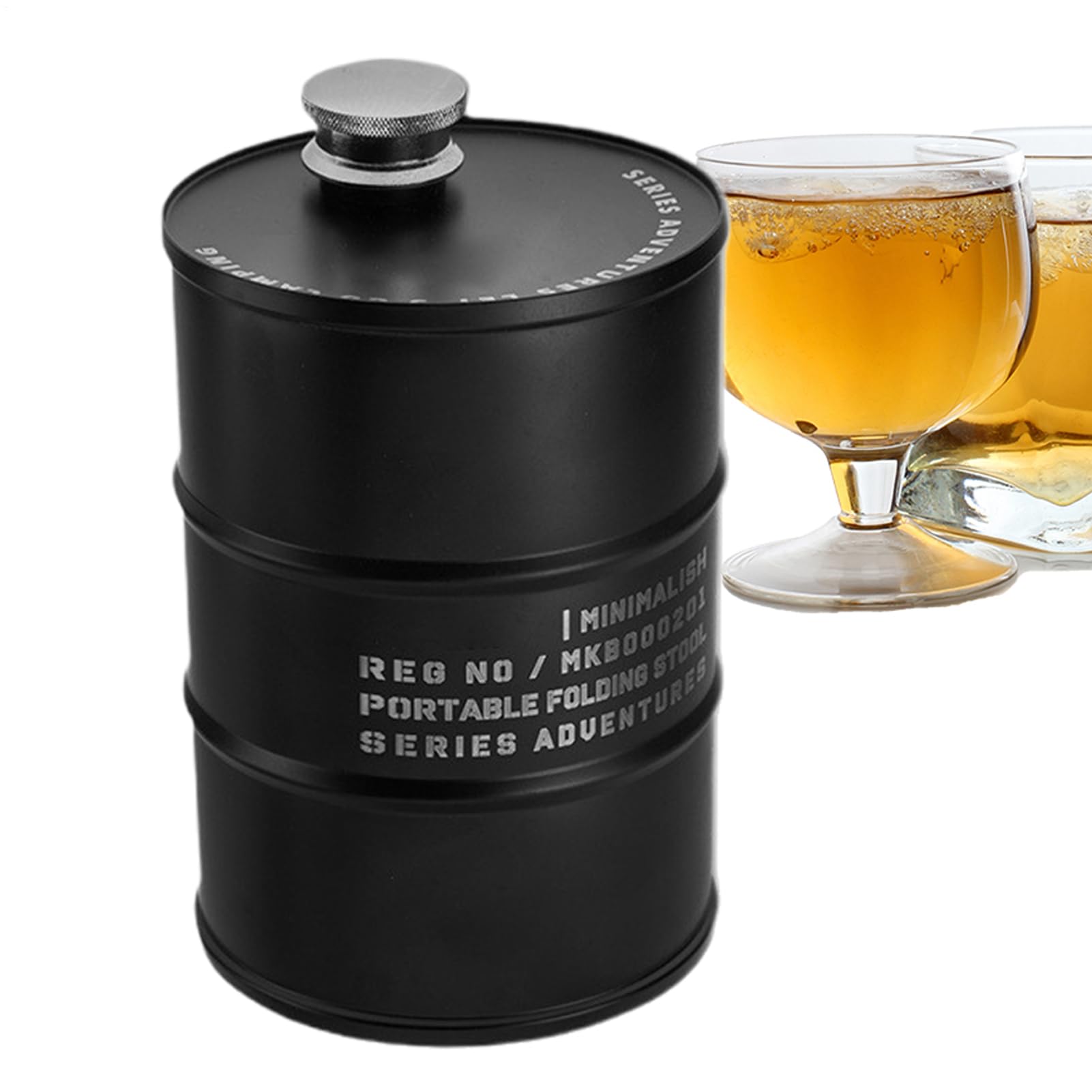Gourde randonnée camping inox 750 ml étanche avec poignée