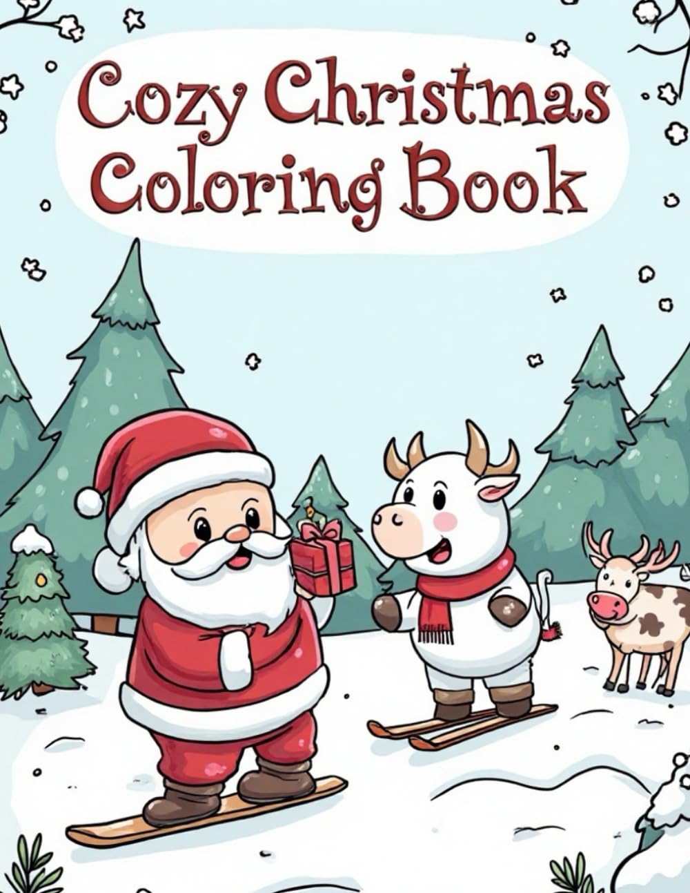 Cozy Christmas Coloring Book
