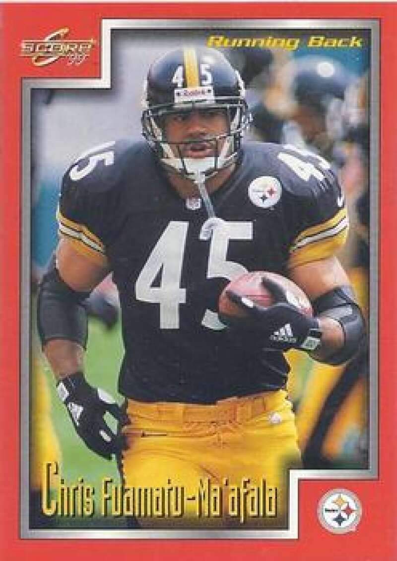 1999 Score Football #111 Chris Fuamatu-Ma'afala Pittsburgh Steelers Official NFL Trading Card From The Pinnacle Company