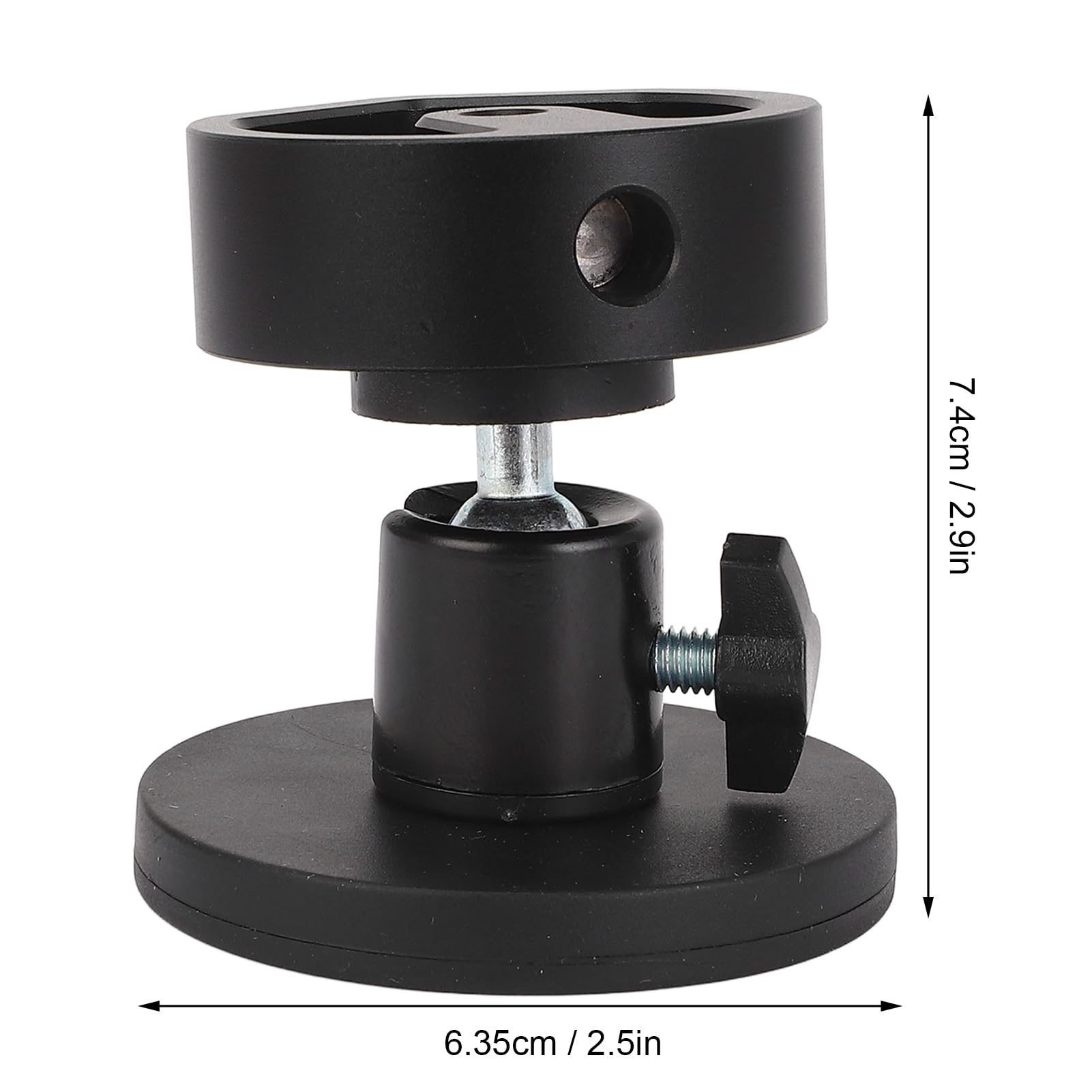 Ymiko Magnetic Base, Lightweight Aluminum Alloy Adjustable Angle Mount for Mini Dish with Compact and Portable Feature, Ideal for Outdoor Activities and Travel
