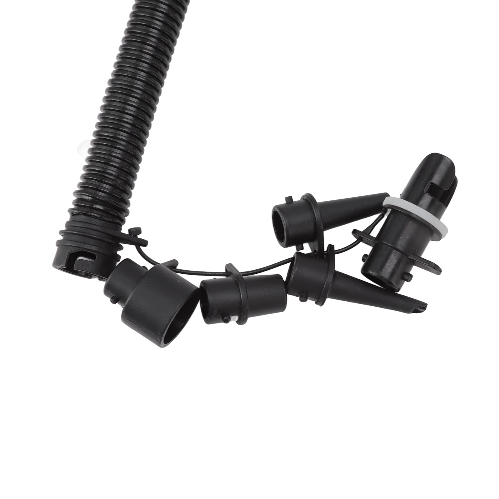 Ejoyous Pompa Ad Aria Tirata a Mano Pompa Gonfiabile Manuale ABS Flusso d'Aria a Doppia Azione con Tubo a Fisarmonica 3 Raccordi per Valvole per Materassi Ad Aria Zattere per Piscine Gommoni