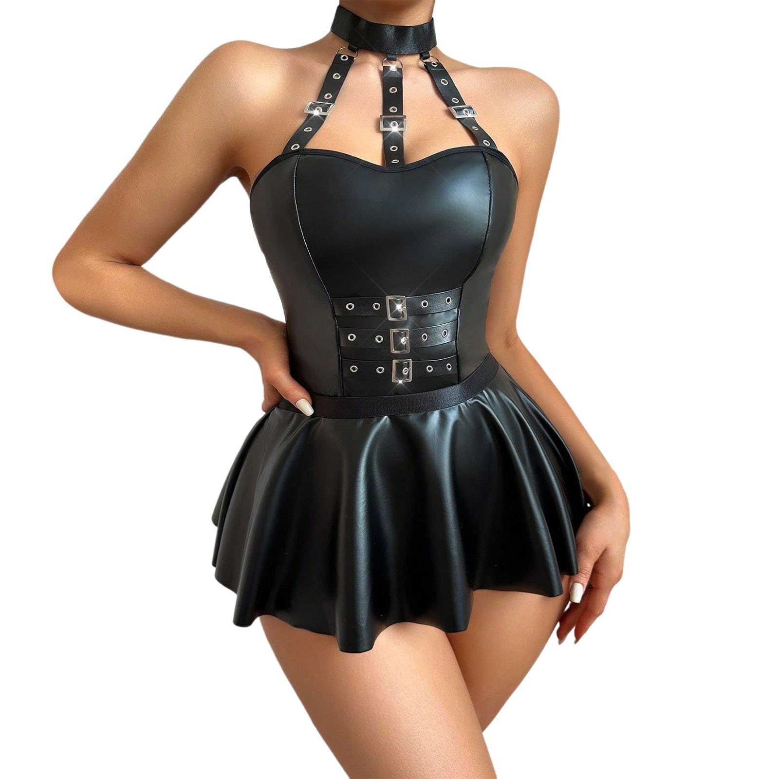 Femme Sexy Érotique Sexy Chic Cuir, Latex Et Vernis Érotiques pour Femme Robe Soiree Femme Robe De Soiree Femme Bustiers Et Corsets Femme Corset Femme Robe Corset Femme