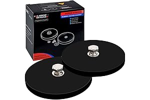 ULIBERMAGNET 100LB Anti-Scratch Round Magnet 2 Pack